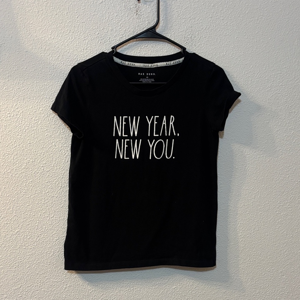 Rae Dunn Black Short Sleeve Tee